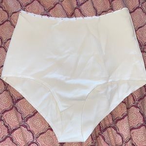 FINAL 💰 DROP Marysia swim S white high waist Corsica pomPom pink trim bikini
